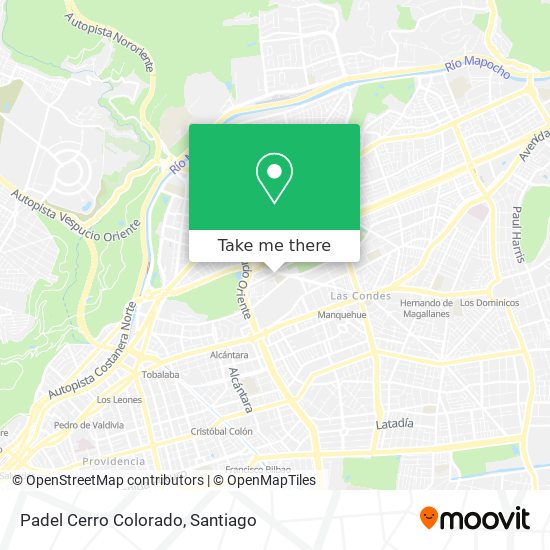 Padel Cerro Colorado map