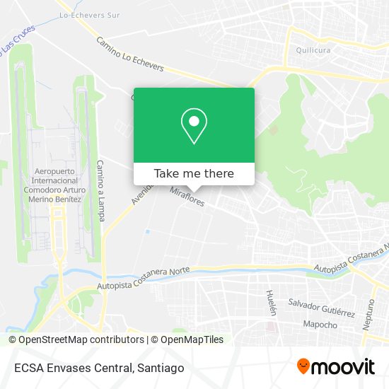 ECSA Envases Central map