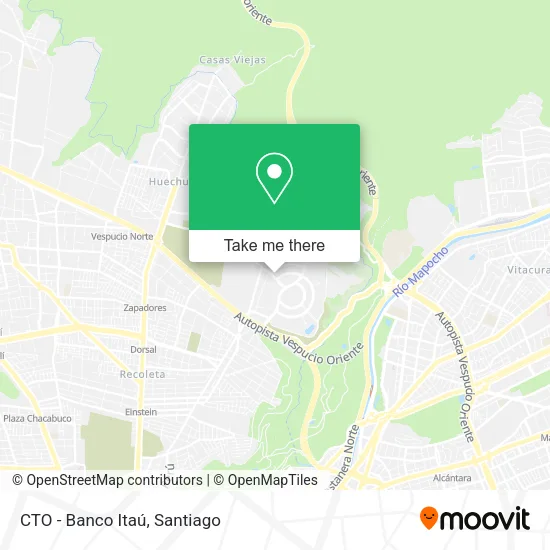 Mapa de CTO - Banco Itaú