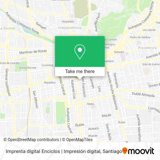 Imprenta digital Enciclos | Impresión digital map