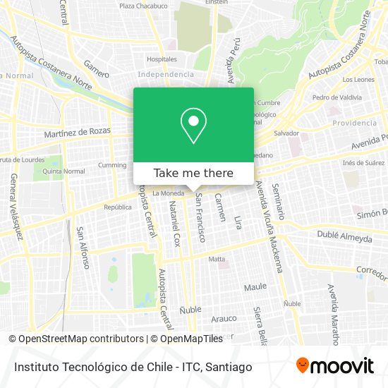 Instituto Tecnológico de Chile - ITC map