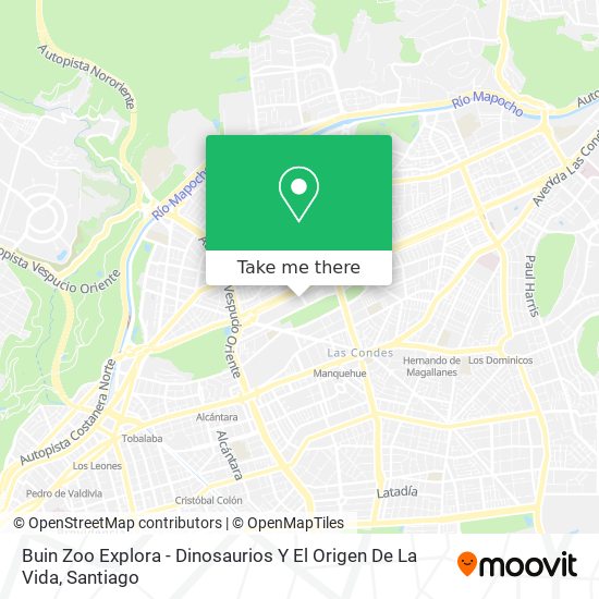 Buin Zoo Explora - Dinosaurios Y El Origen De La Vida map