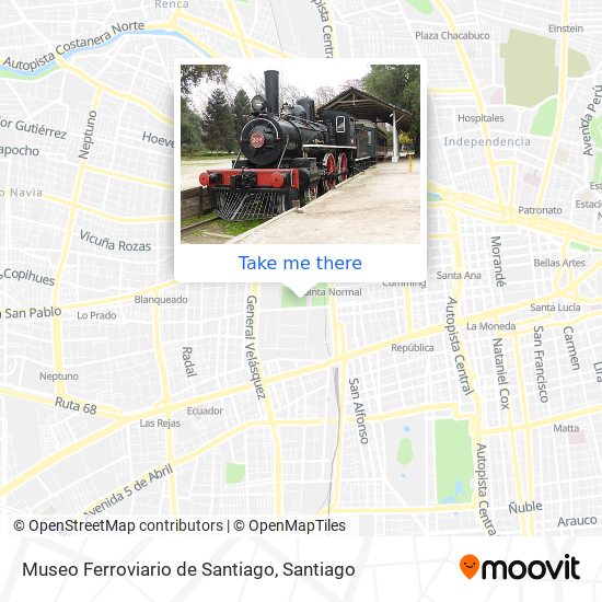 Museo Ferroviario de Santiago map