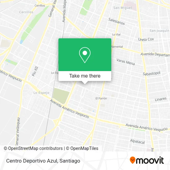 Centro Deportivo Azul map