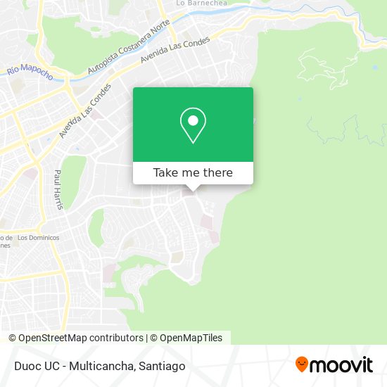 Duoc UC - Multicancha map