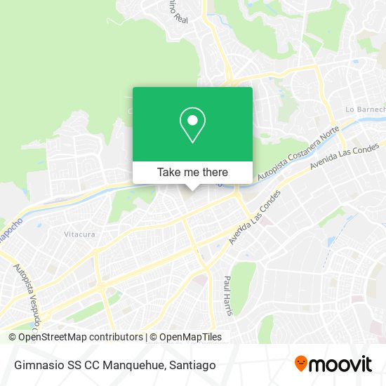 Mapa de Gimnasio SS CC Manquehue