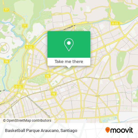 Mapa de Basketball Parque Araucano