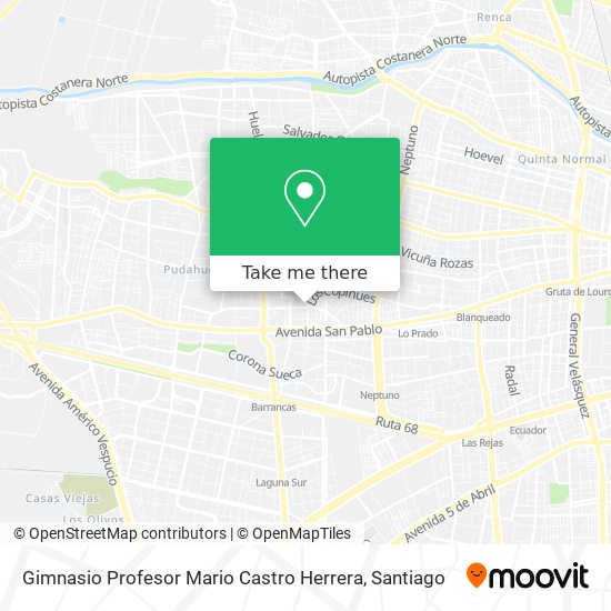 Mapa de Gimnasio Profesor Mario Castro Herrera