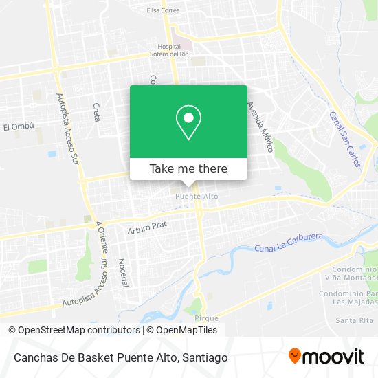 Canchas De Basket Puente Alto map