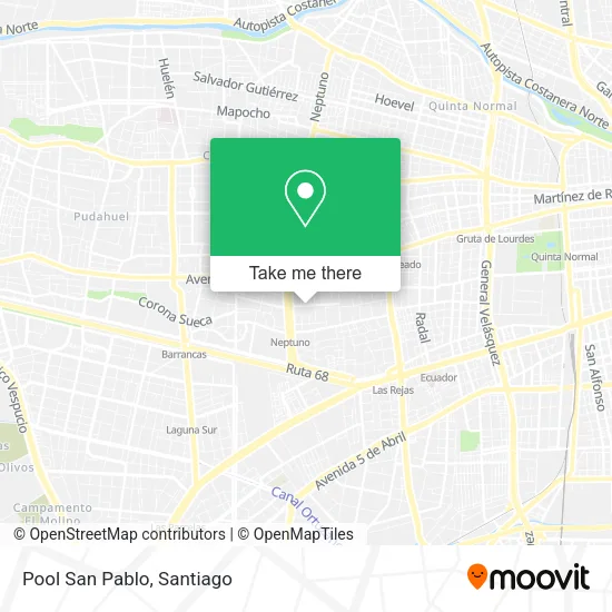 Pool San Pablo map