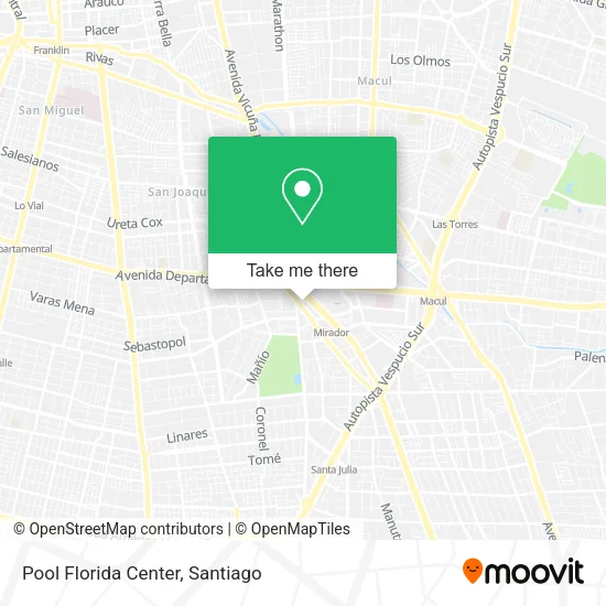 Pool Florida Center map
