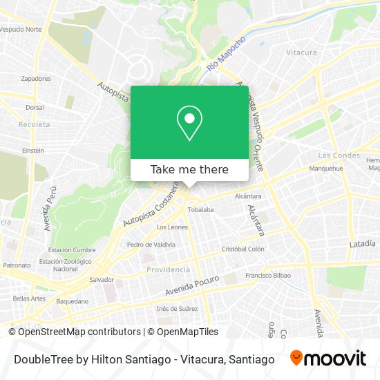 DoubleTree by Hilton Santiago - Vitacura map