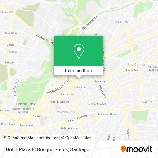 Hotel Plaza El Bosque Suites map