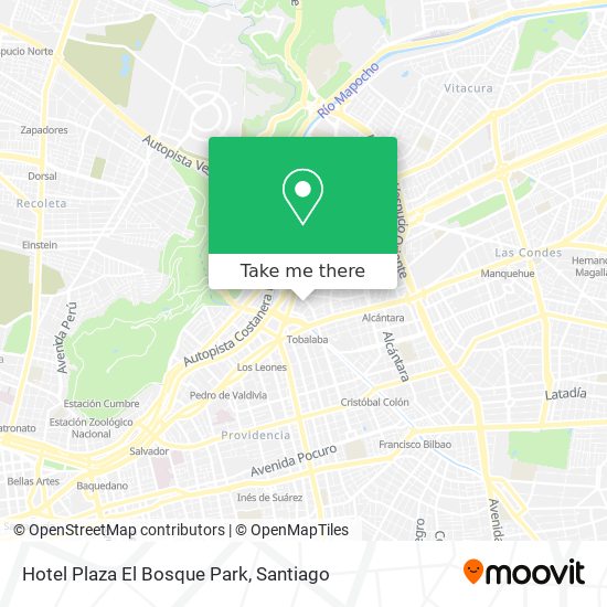 Hotel Plaza El Bosque Park map