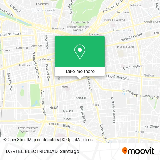 DARTEL ELECTRICIDAD map