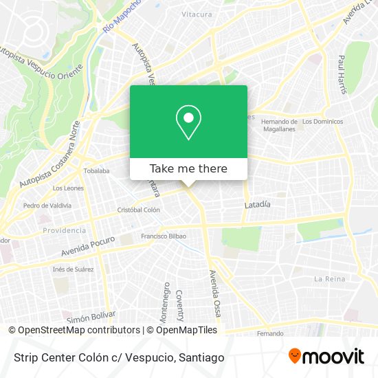 Mapa de Strip Center Colón c/ Vespucio