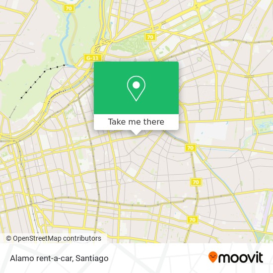 Alamo rent-a-car map