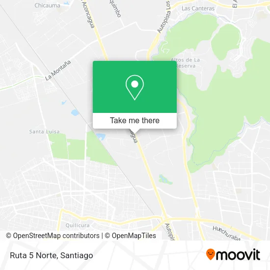 Ruta 5 Norte map