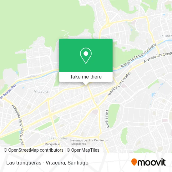 Las tranqueras - Vitacura map