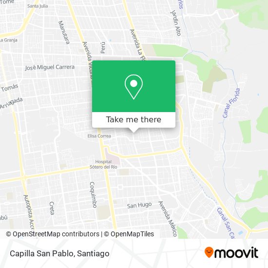 Capilla San Pablo map