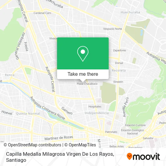 Capilla Medalla Milagrosa Virgen De Los Rayos map