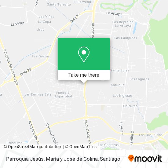 Parroquia Jesús, María y José de Colina map