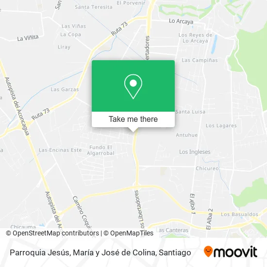 Parroquia Jesús, María y José de Colina map
