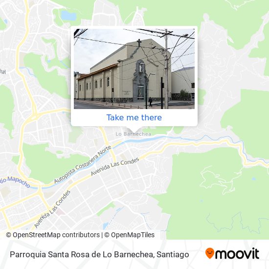 Parroquia Santa Rosa de Lo Barnechea map