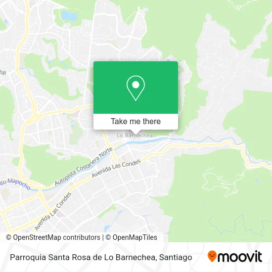 Parroquia Santa Rosa de Lo Barnechea map