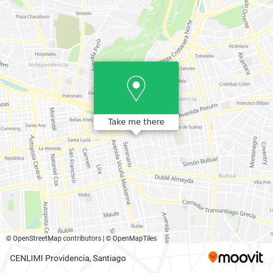 CENLIMI Providencia map