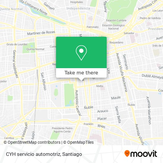 CYH servicio automotriz map