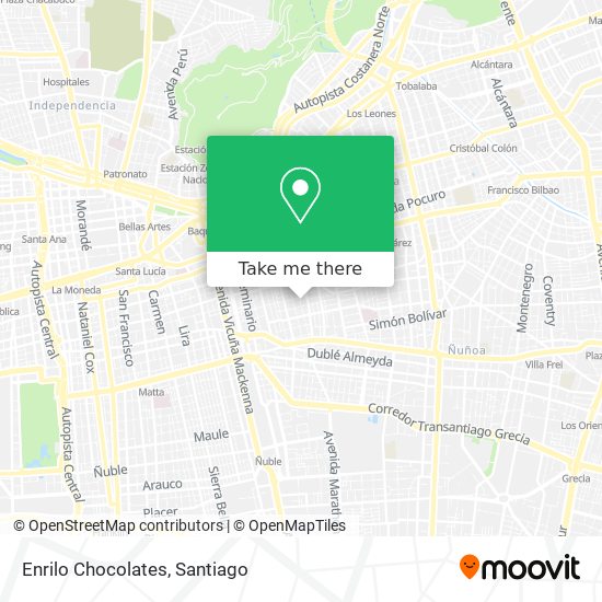 Enrilo Chocolates map