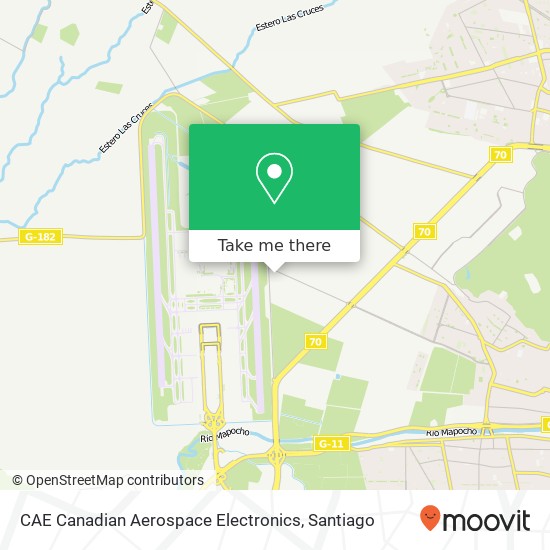 CAE Canadian Aerospace Electronics map