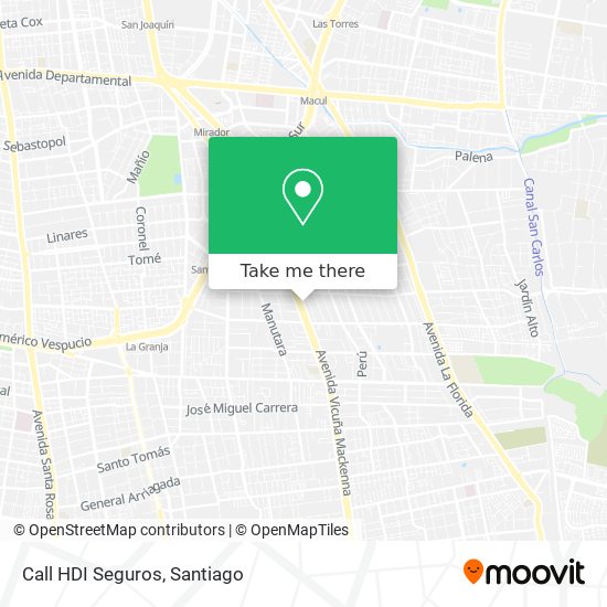 Call HDI Seguros map