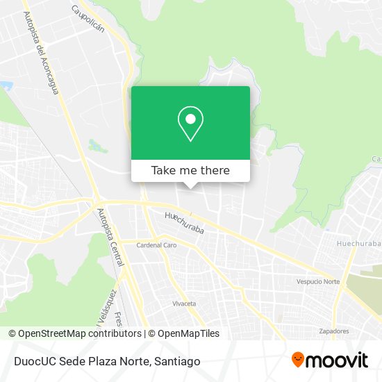 DuocUC Sede Plaza Norte map