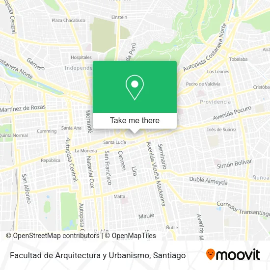 Facultad de Arquitectura y Urbanismo map