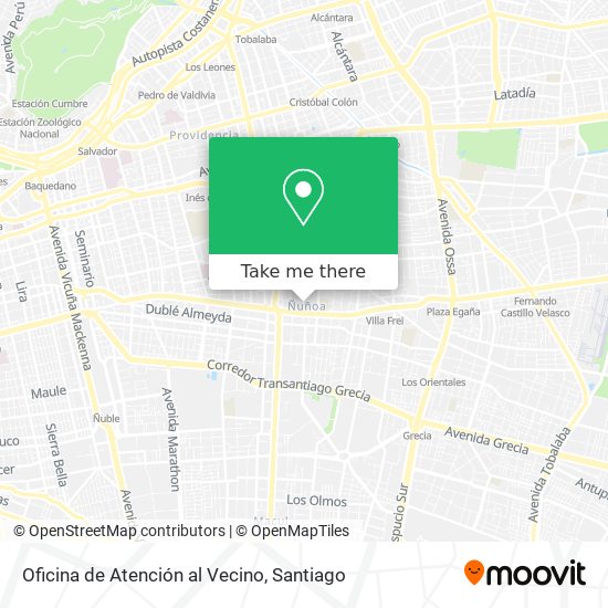 Oficina de Atención al Vecino map