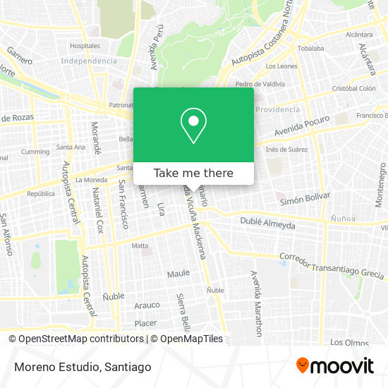 Moreno Estudio map