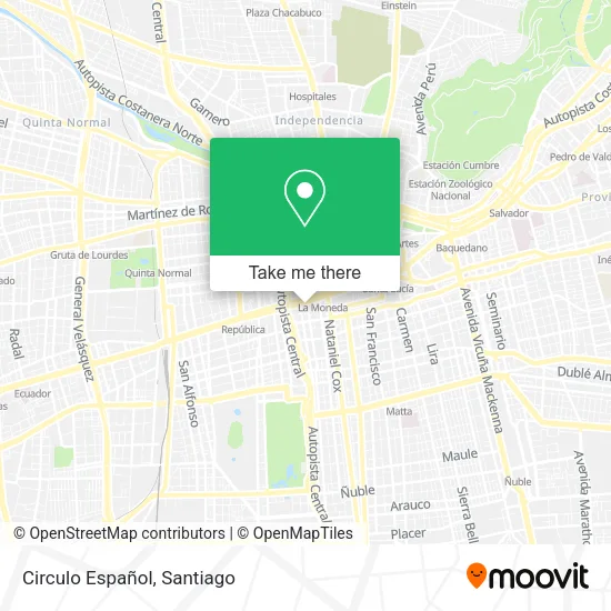 Circulo Español map