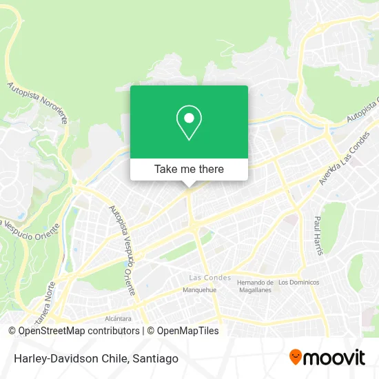 Harley-Davidson Chile map