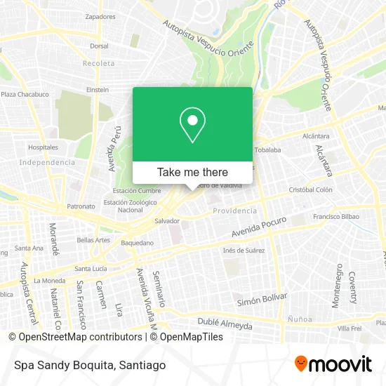Spa Sandy Boquita map