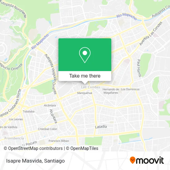 Isapre Masvida map