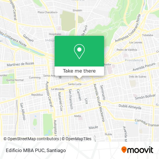 Edificio MBA PUC map