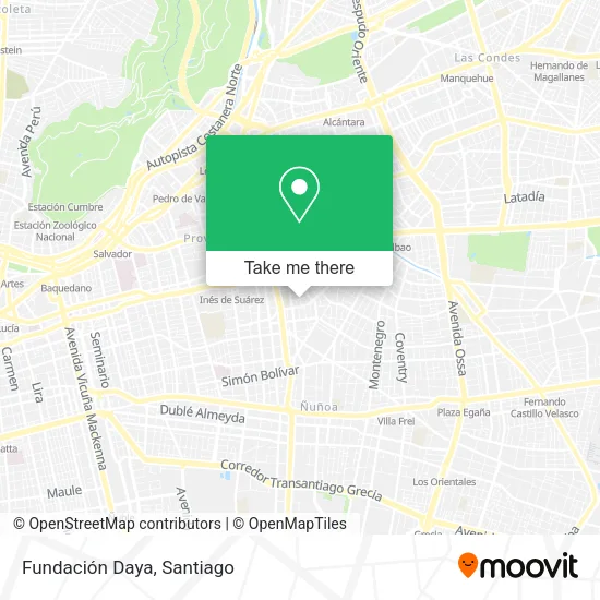 Fundación Daya map