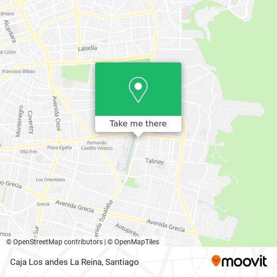 Caja Los andes La Reina map