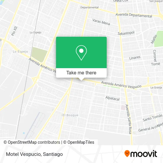 Motel Vespucio map