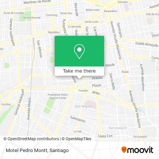 Motel Pedro Montt map
