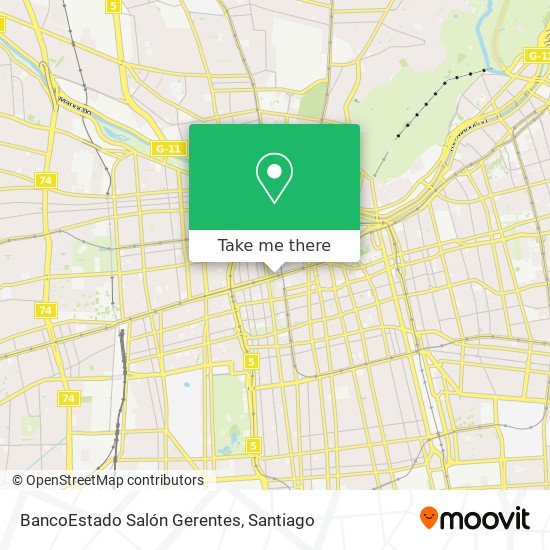 BancoEstado Salón Gerentes map