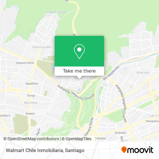 Walmart Chile Inmobiliaria map