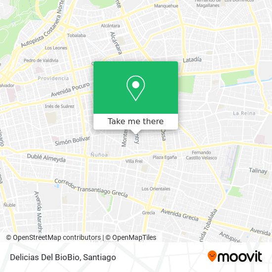Delicias Del BioBio map